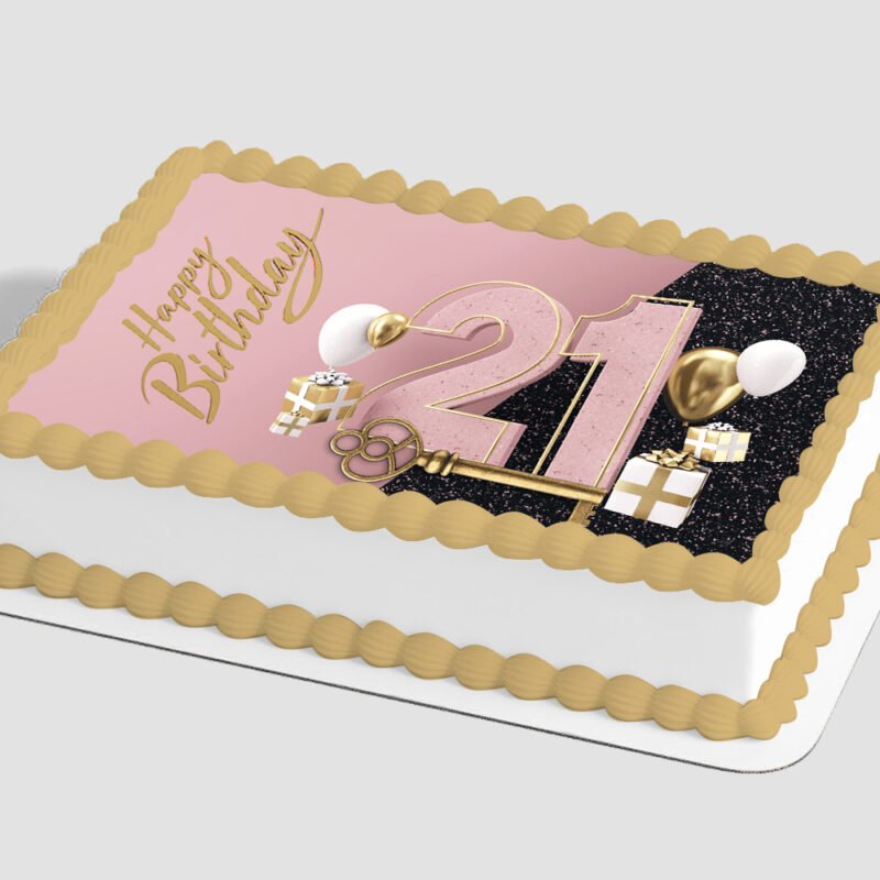 21st Birthday Edible Image® by PhotoCake®