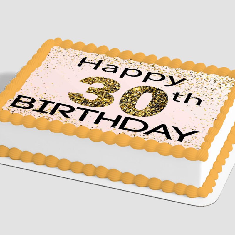 30th Birthday Edible Image® by PhotoCake®