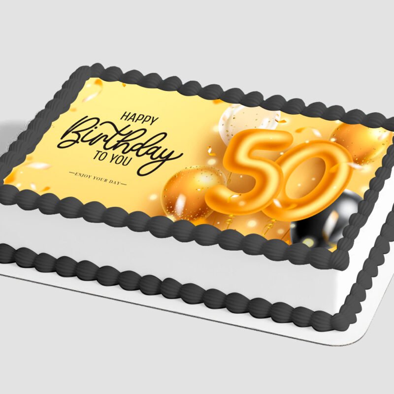 50th Birthday Edible Image® by PhotoCake®