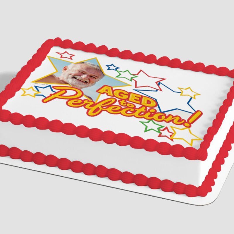 Aged To Perfection Edible Image® by PhotoCake® Frame
