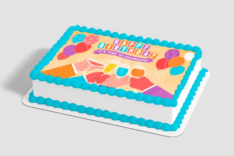 Birthday Cheers Edible Image® by PhotoCake®