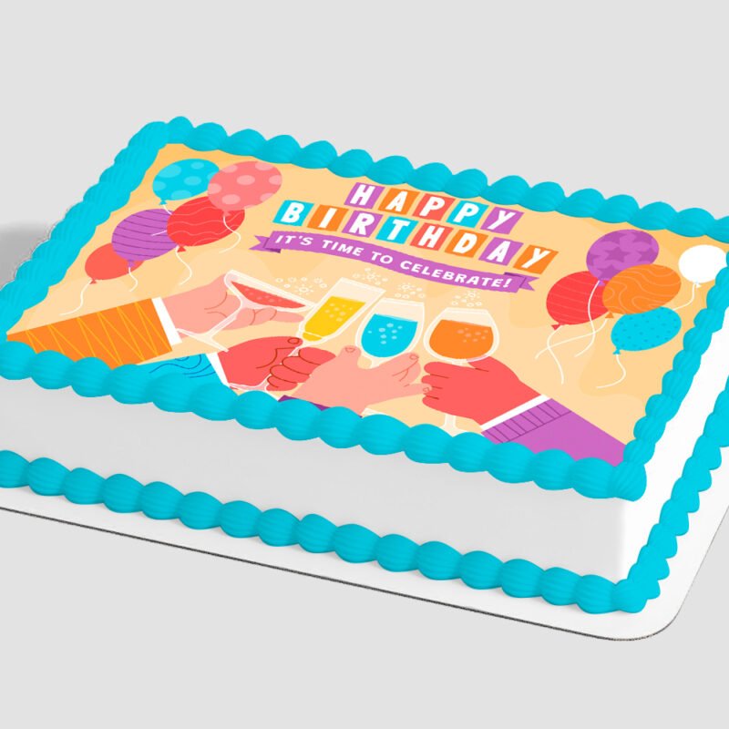 Birthday Cheers Edible Image® by PhotoCake®