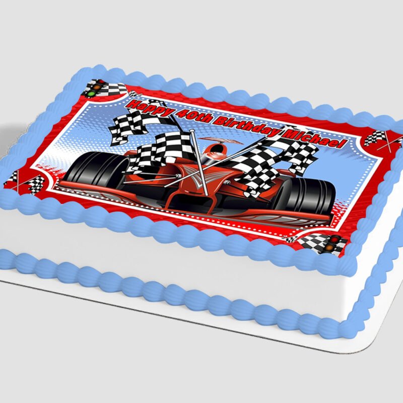 Birthday Race Car Edible Image® by PhotoCake®