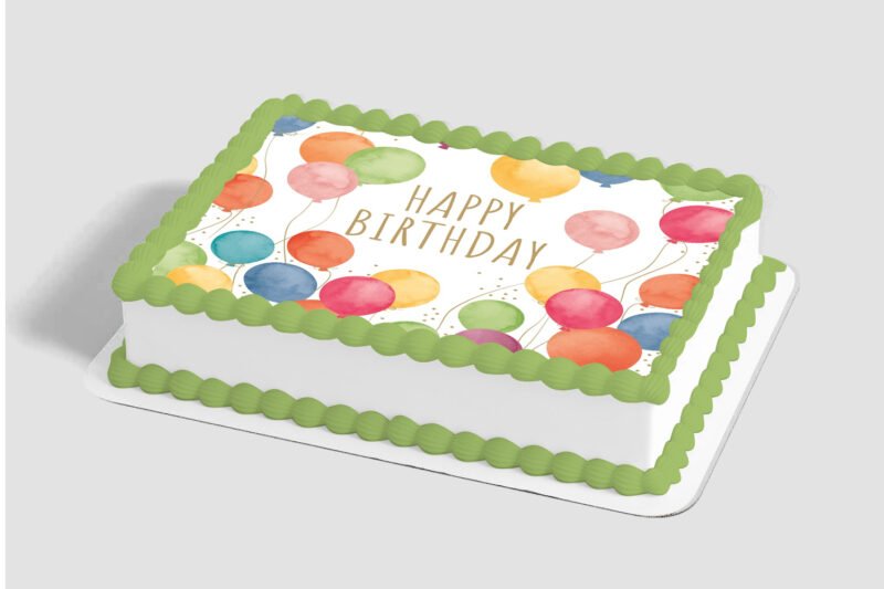 Fun Birthday Balloon Edible Image® by PhotoCake®
