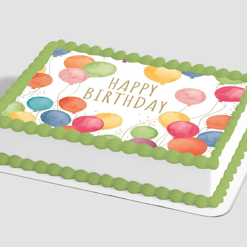 Fun Birthday Balloon Edible Image® by PhotoCake®