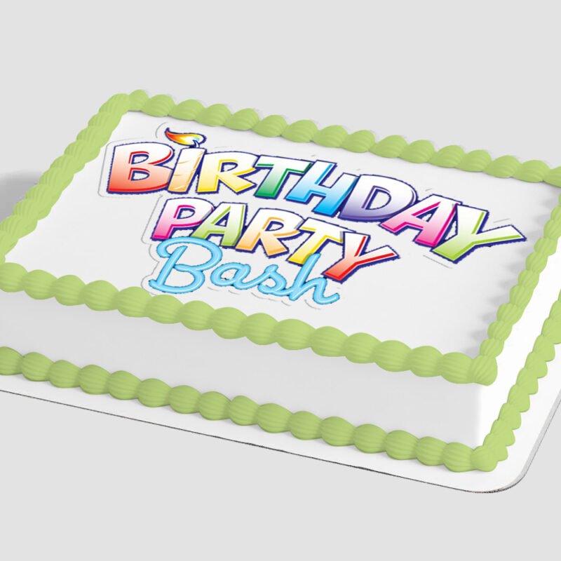 Happy Birthday Bash Edible Image® by PhotoCake®