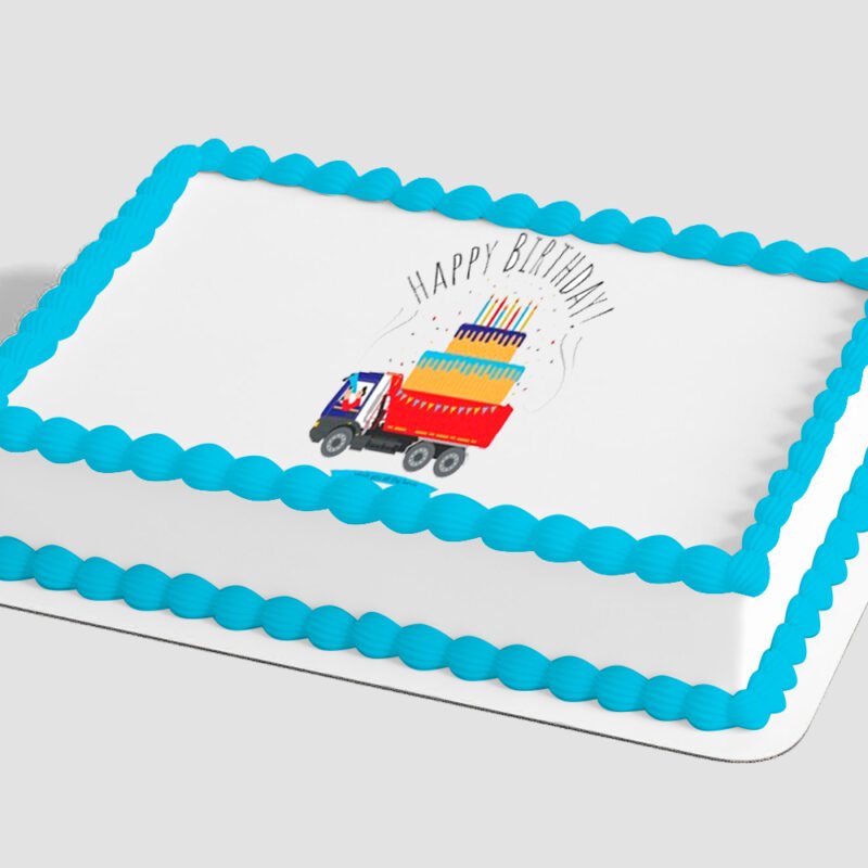 Happy Birthday Truck Edible Image® by PhotoCake®