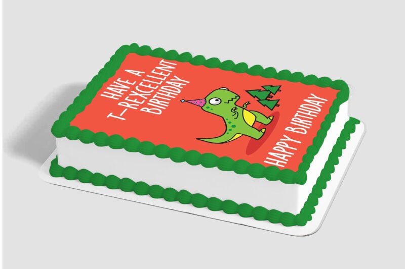 Have A Rex-ellent Birthday! Edible Image® by PhotoCake®