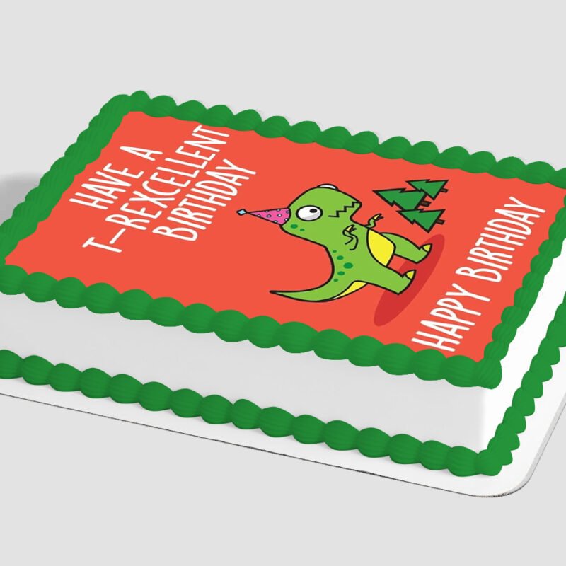 Have A Rex-ellent Birthday! Edible Image® by PhotoCake®