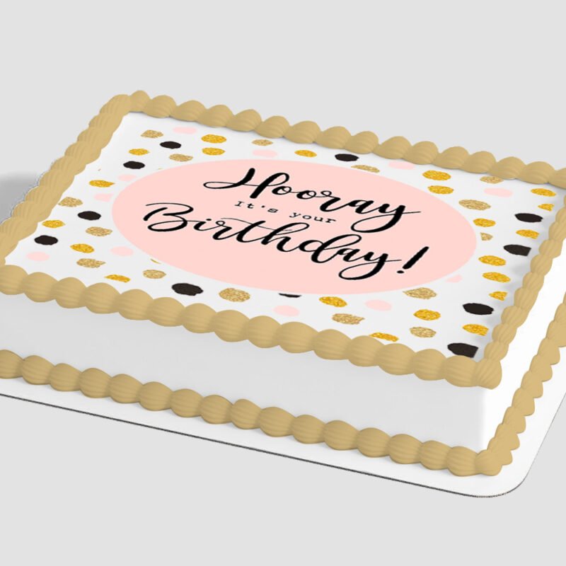 Hooray! It's Your Birthday Edible Image® by PhotoCake®