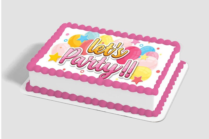 Let's Party Edible Image® by PhotoCake®