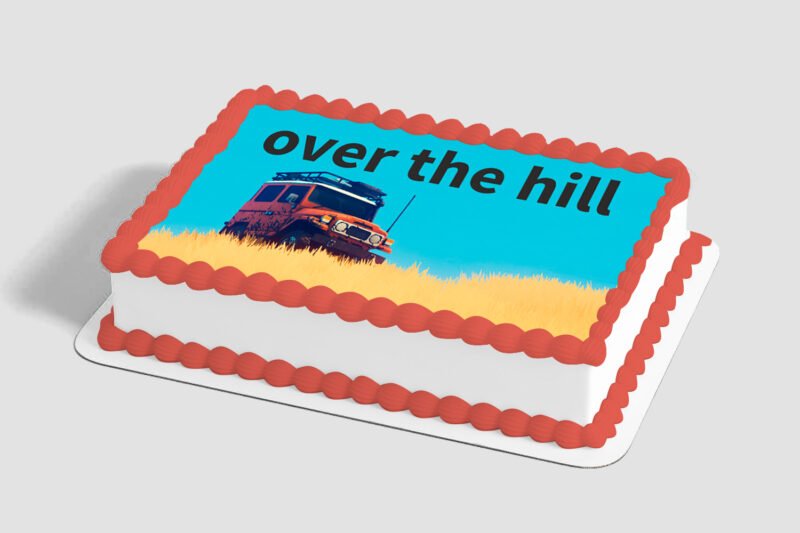 Over The Hill Banner Edible Image® by PhotoCake®