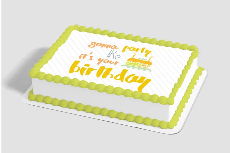 Party Like It's Your Birthday Edible Image® by PhotoCake®