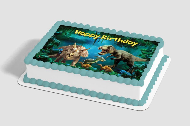 Rawrsome Birthday Dino Edible Image® by PhotoCake®