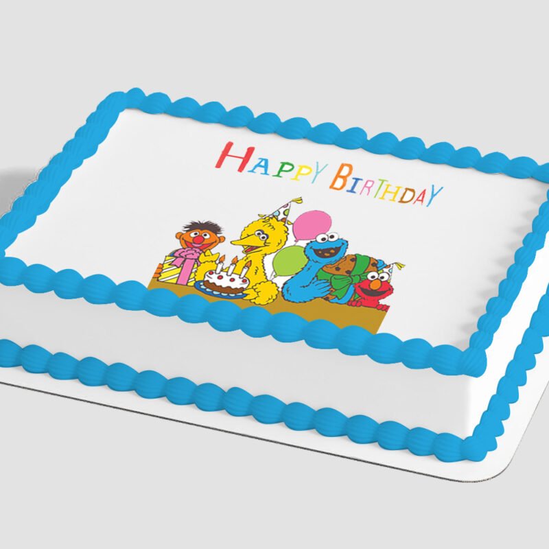 Sesame Street® Happy Birthday Edible Image® by PhotoCake®