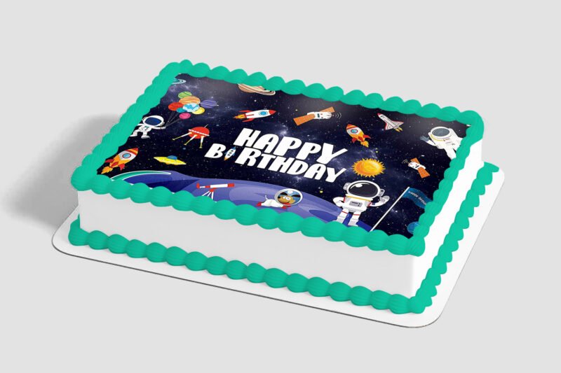 Space Birthday Edible Image® by PhotoCake®