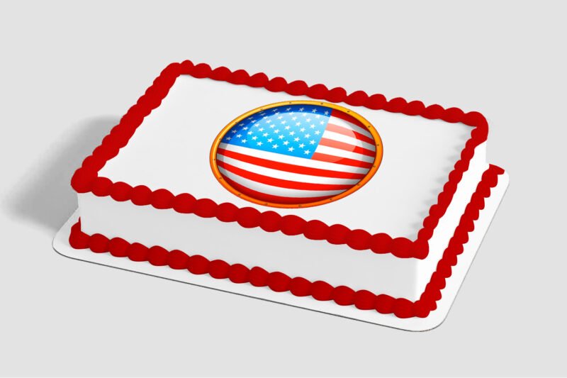 American Flag Round Edible Image® by PhotoCake®