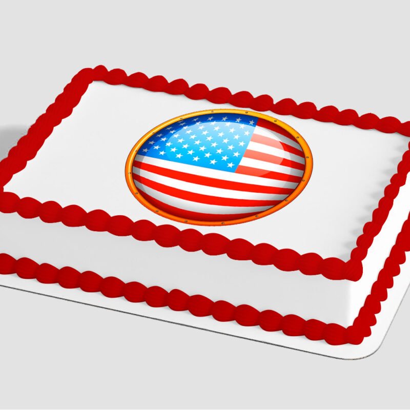American Flag Round Edible Image® by PhotoCake®