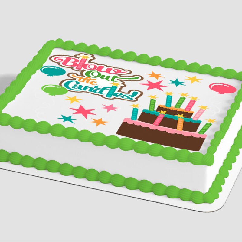 Birthday Blowout Candles Edible Image® by PhotoCake®