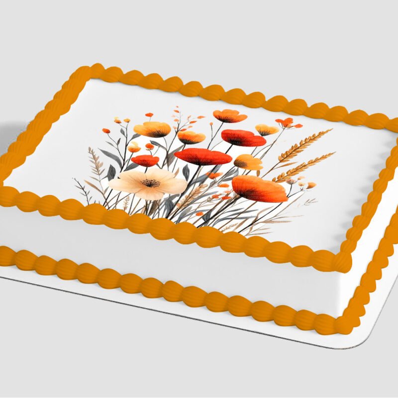 Bohemian Poppies Edible Image® by PhotoCake®