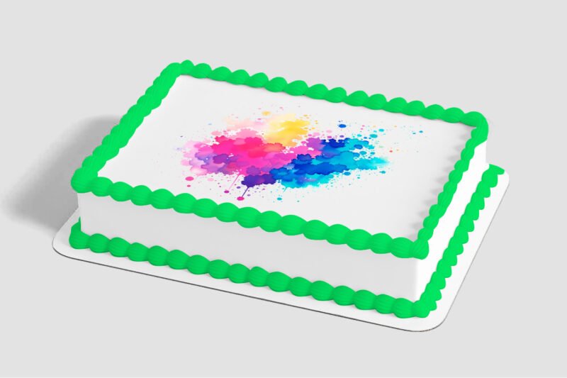 Bright Watercolor Edible Image® by PhotoCake®