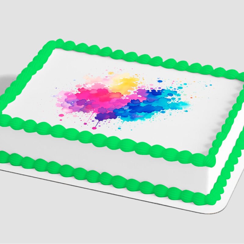 Bright Watercolor Edible Image® by PhotoCake®