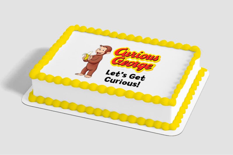Curious George® Let's Celebrate Edible Image® by PhotoCake®