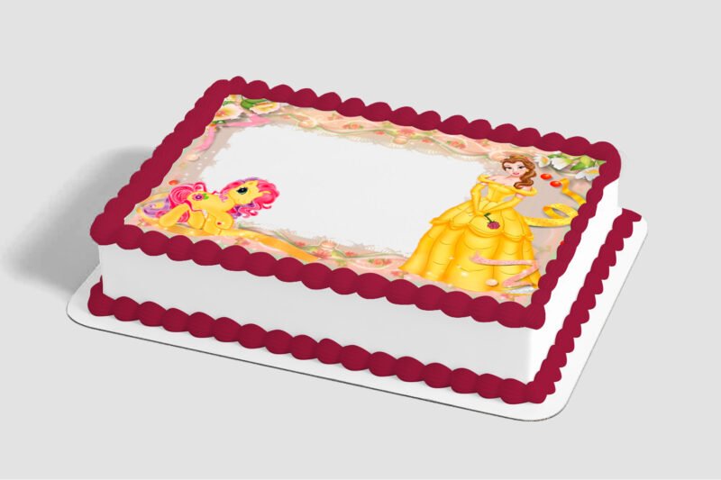 Disney Princess Belle Edible Image® by PhotoCake® Frame