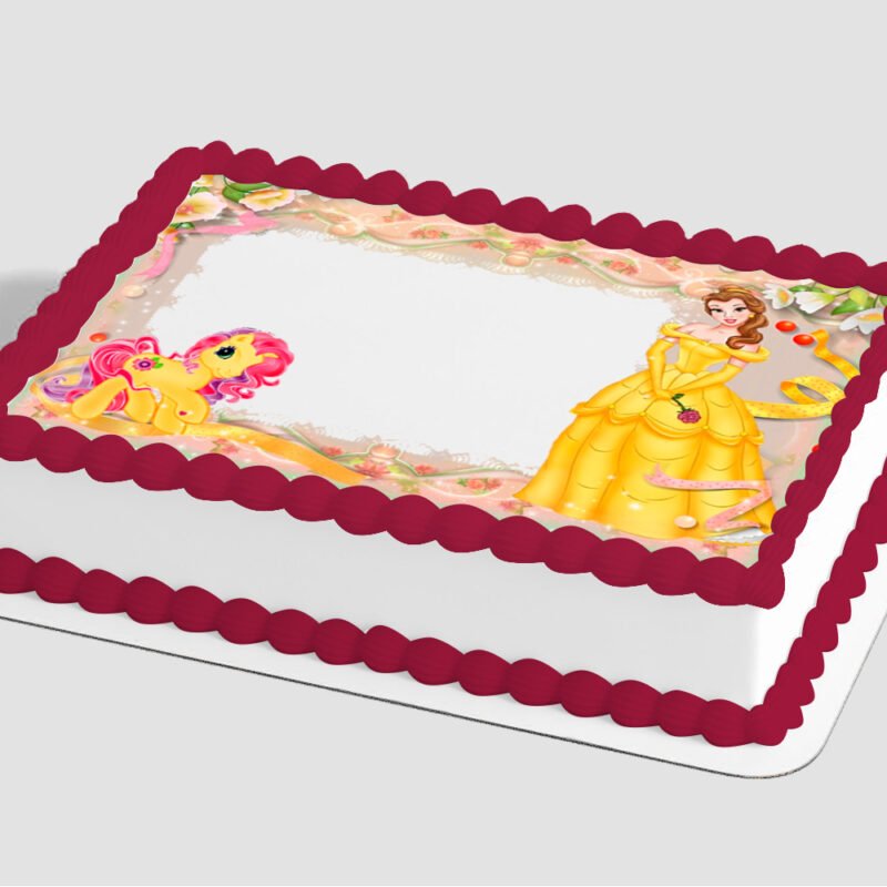 Disney Princess Belle Edible Image® by PhotoCake® Frame