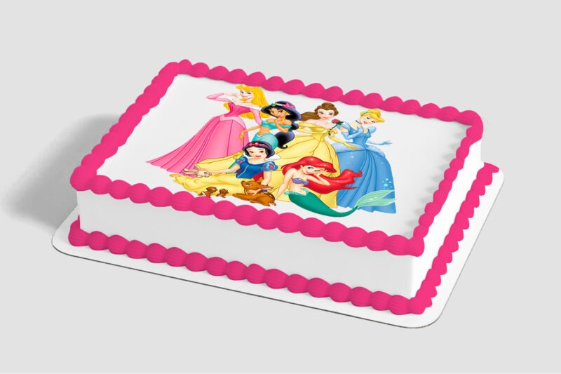 Disney Princess Best Friends Edible Image® by PhotoCake® Frame