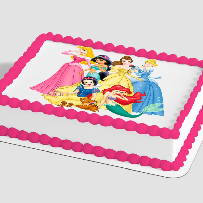 Disney Princess Best Friends Edible Image® by PhotoCake® Frame