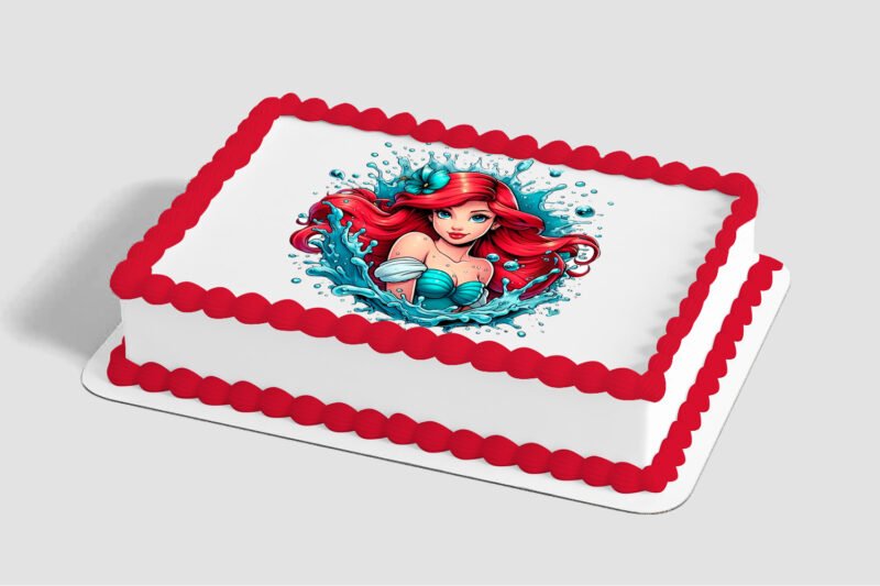Disney Princess The Little Mermaid Make A Splash Edible Image® by PhotoCake®