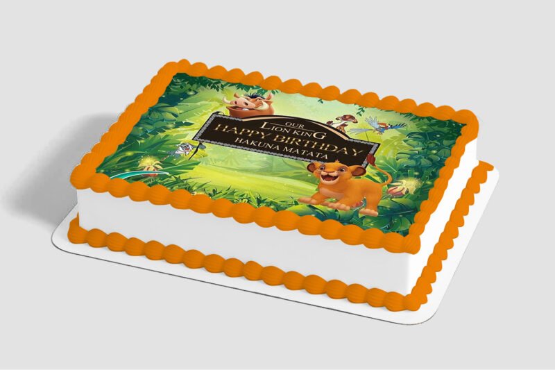 Disney The Lion King Simba and Nala Edible Image® by PhotoCake®