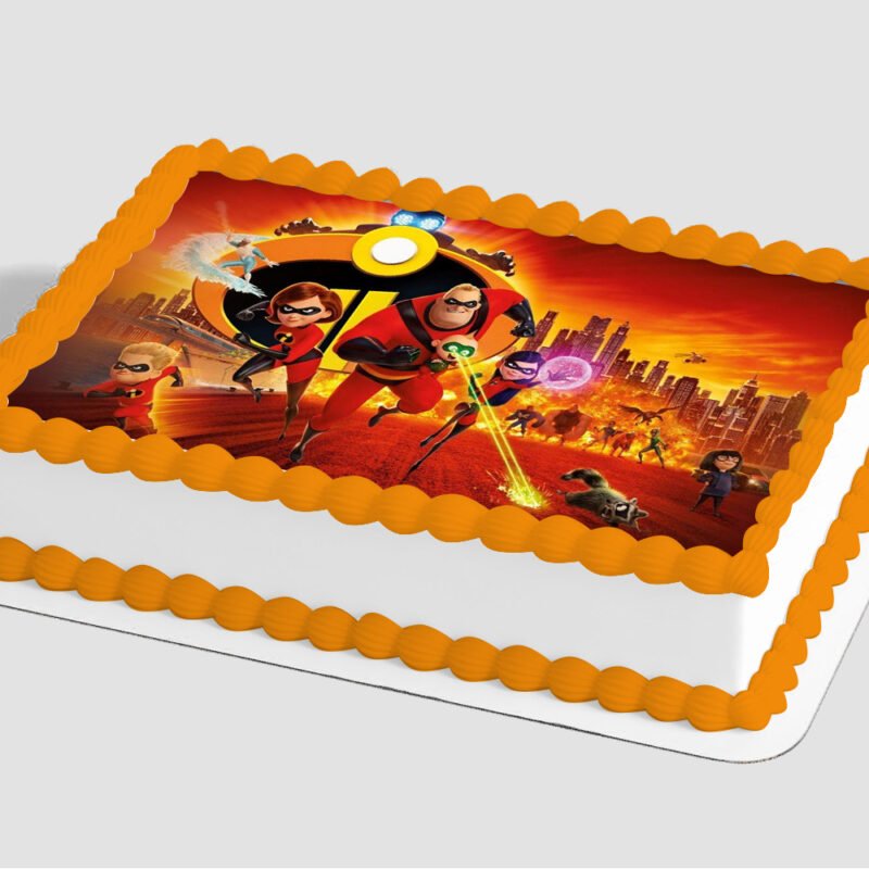 Disney and Pixar's Incredibles 2 Favorite Super Hero Family Edible Image® by PhotoCake®