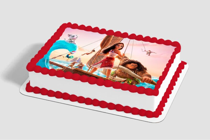 Disney's Moana 2 Moana and Maui Edible Image® by PhotoCake®