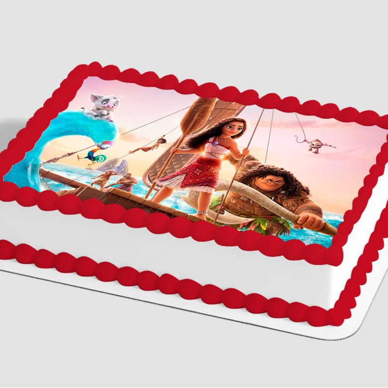 Disney's Moana 2 Moana and Maui Edible Image® by PhotoCake®
