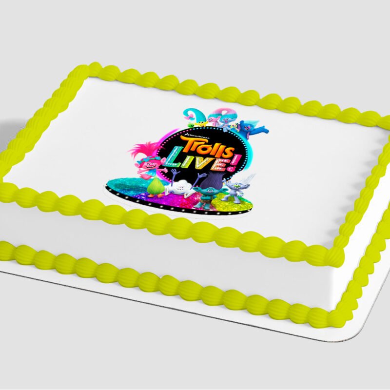 DreamWorks Trolls World Tour Great Vibes! Edible Image® by PhotoCake®