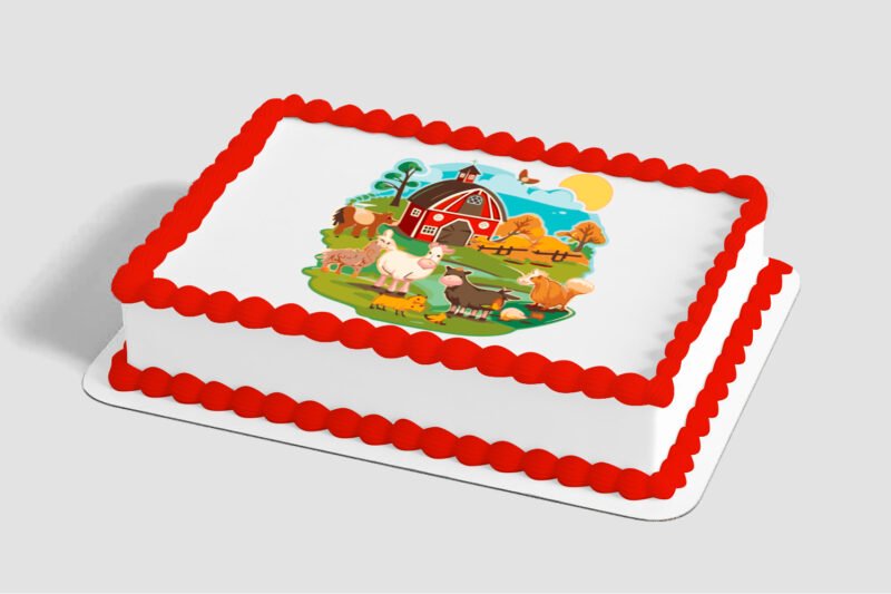 Fisher-Price™ Little People™ Farmyard fun Edible Image® by PhotoCake®