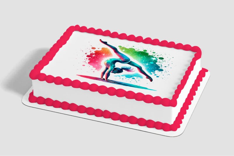 Gymnastics Edible Image® by PhotoCake®