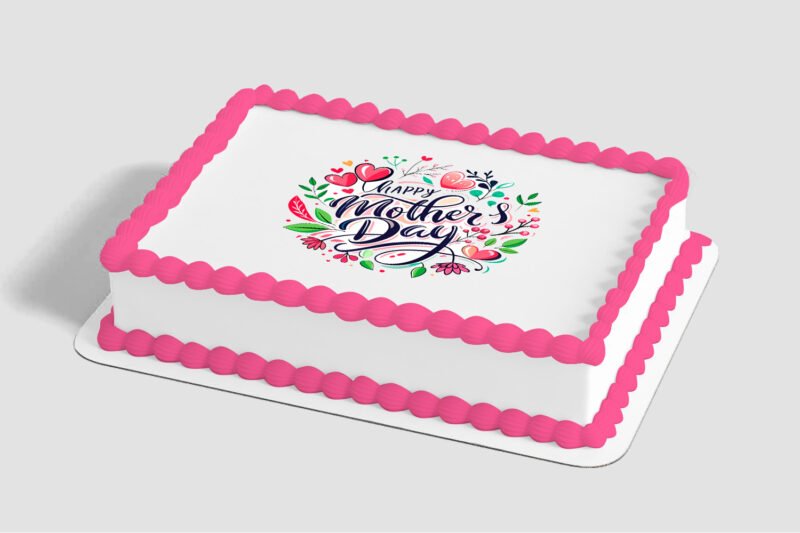 Happy Mother's Day Floral Edible Image® by PhotoCake®