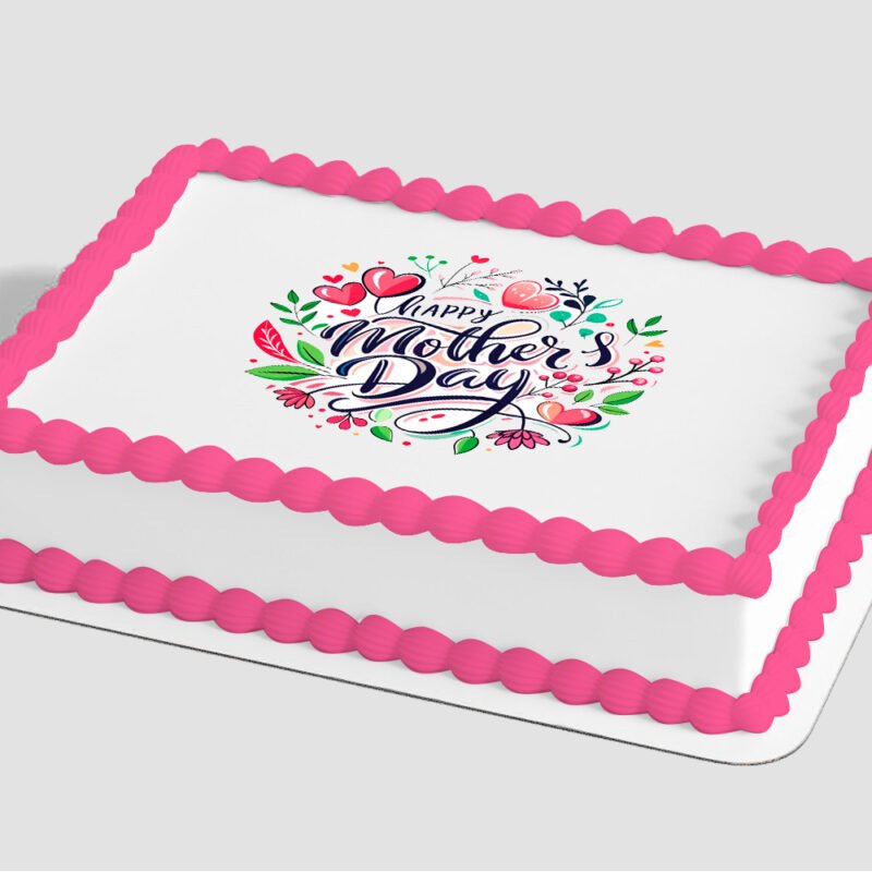 Happy Mother's Day Floral Edible Image® by PhotoCake®