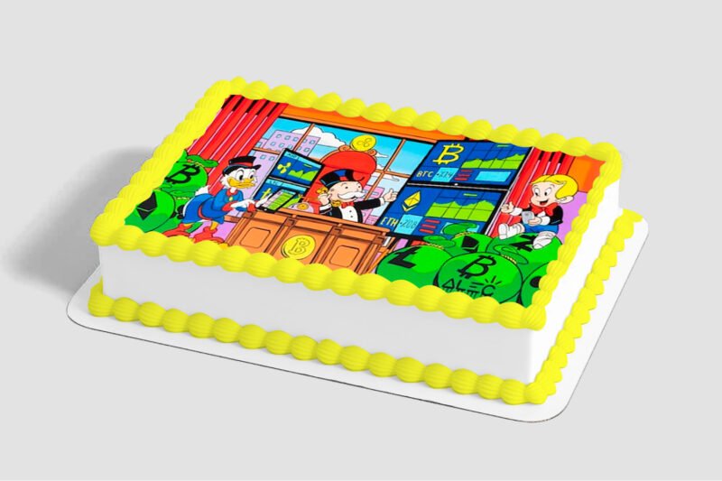 Hasbro Monopoly Everyday I'm Hustlin' Edible Image® by PhotoCake® Frame