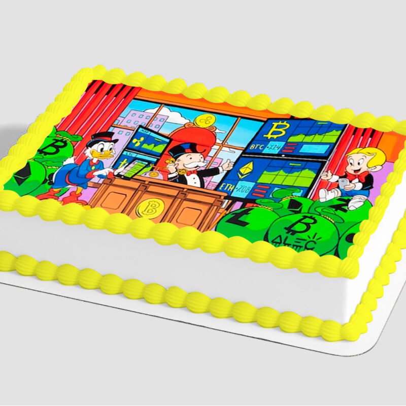 Hasbro Monopoly Everyday I'm Hustlin' Edible Image® by PhotoCake® Frame