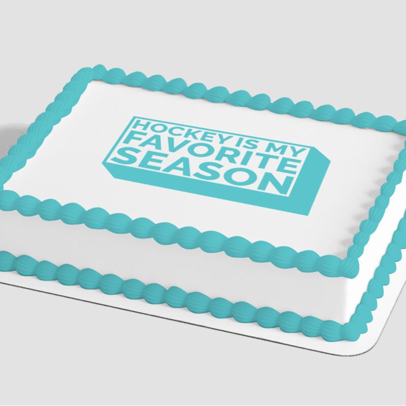 Hockey is My Favorite Season Edible Image® by PhotoCake®