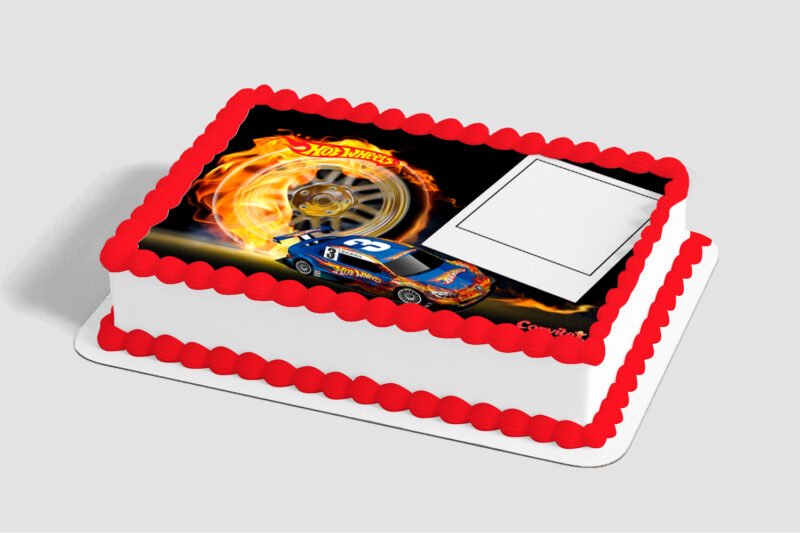 Hot Wheels™ Take the Road Edible Image® by PhotoCake® Frame