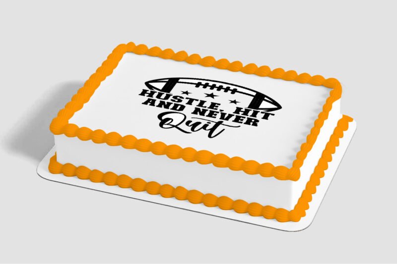 Hustle, Hit, Never Quit Edible Image® by PhotoCake®