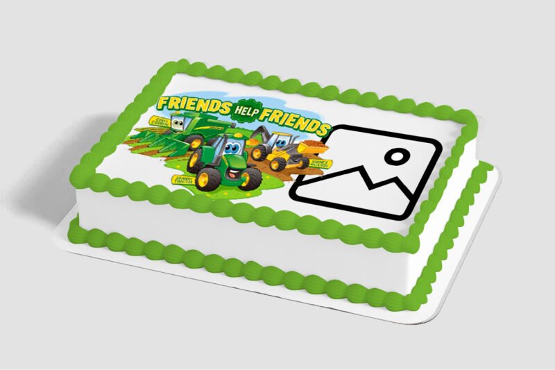 John Deere and Friends! Edible Image® by PhotoCake® Frame