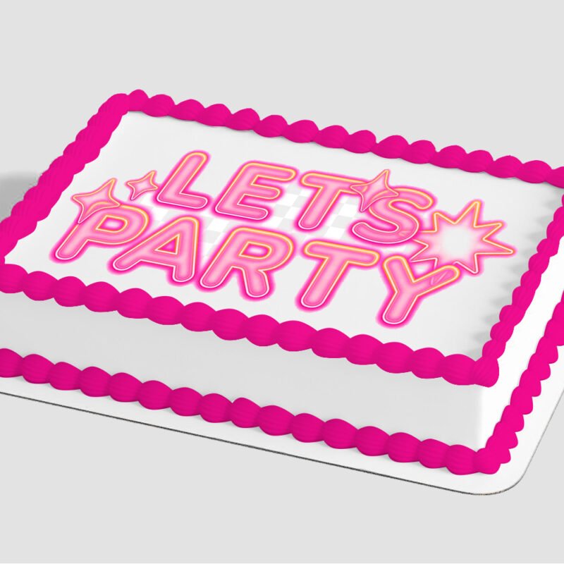 Let's Party Edible Image® by PhotoCake®