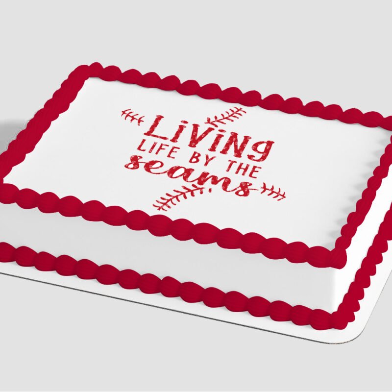 Living Life by the Seams Edible Image® by PhotoCake®