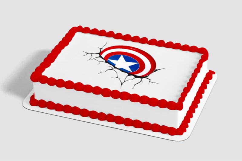 MARVEL Avengers Captain America Icon Edible Image® by PhotoCake®